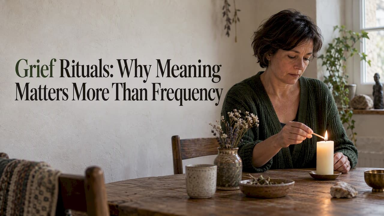 Grief Rituals: Why Meaning Matters More Than Frequency